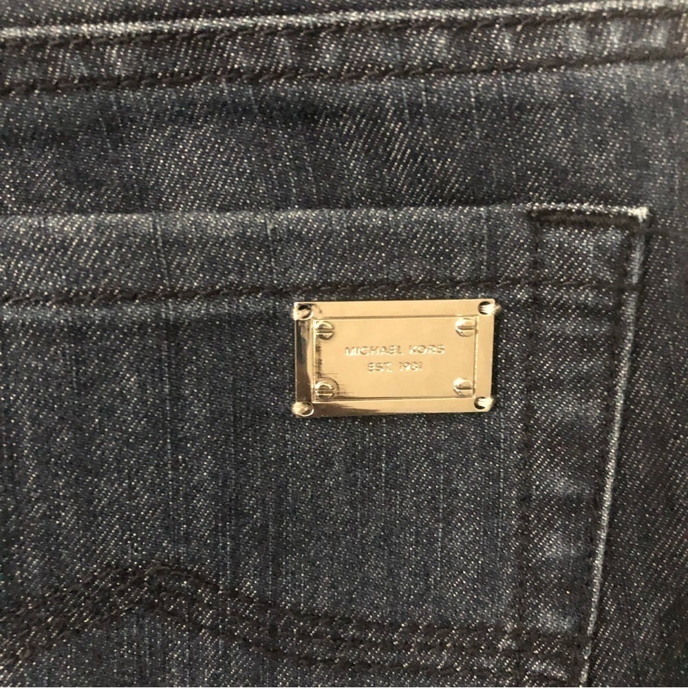 Michael Kors Jeans Womens dark Mid Rise Denim Zip Up Size 10 - Picture 5 of 6